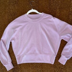 lululemon softstreme cropped pink top